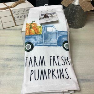 Rae Dunn Pumpkin Set of Two Kitchen Towels